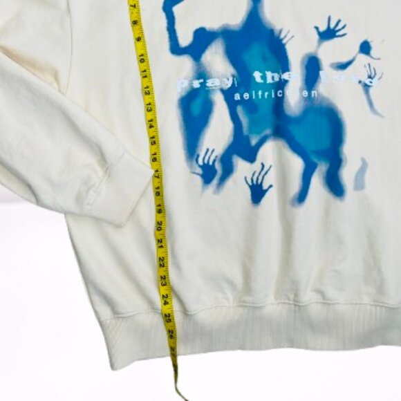 Aelfric Eden Unisex Abstraction Shadow Graphic Oversized Hoodie Size XL - Picture 9 of 11